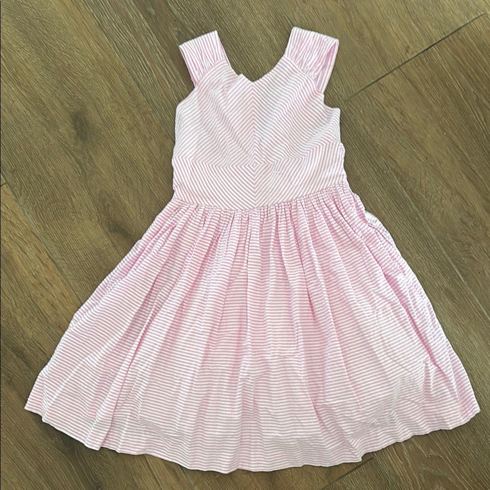 Helena Pink Striped Kids Dress. Size 10.